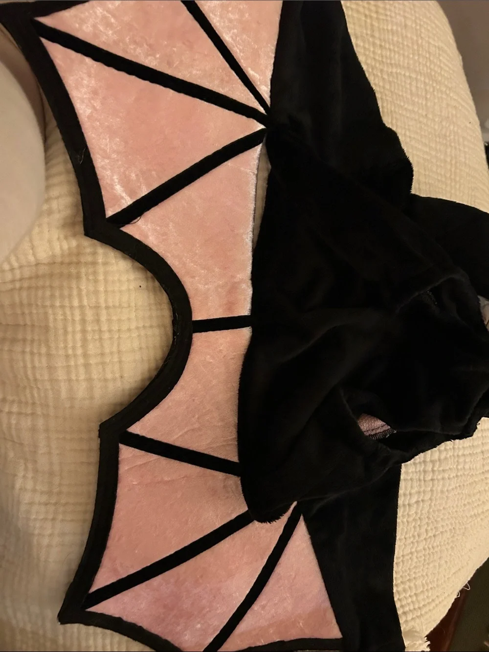 Baby’s Black and Pink Bat Costume Hoodie